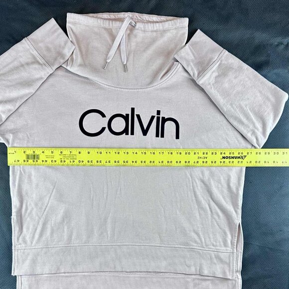 Calvin Klein Funnel Neck Logo Sweatshirt XXL – Light Pink (Lounge Collection) - Picture 5 of 8